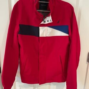 Nautica Red and Blue Windbreaker Jacket